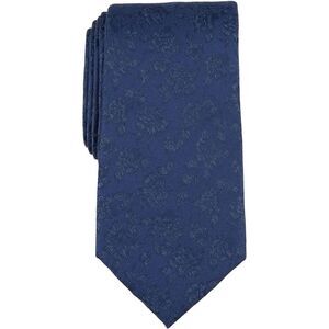 Michael Kors NWT 3” Logue Floral Tie Dark Navy OS
